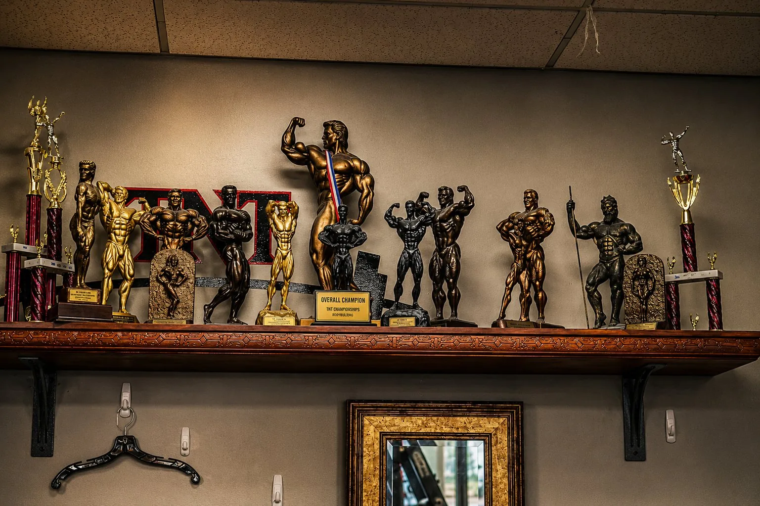 TNT championship trophies